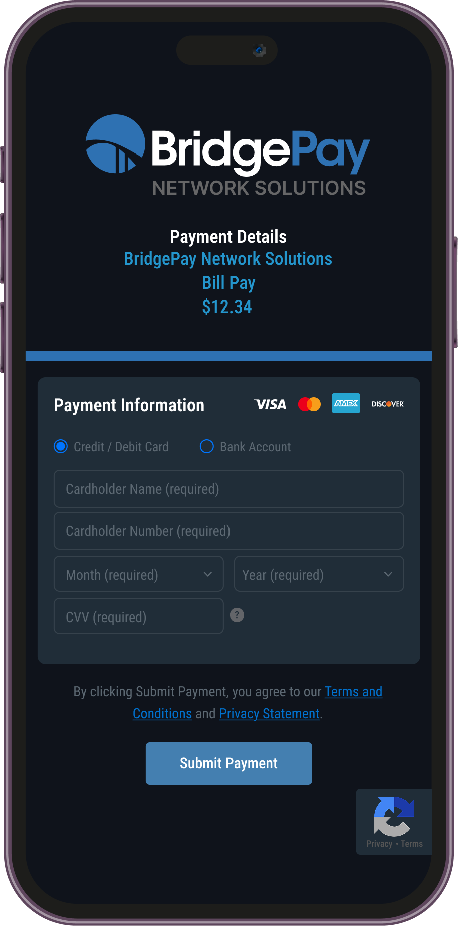 BridgePay eCommerce checkout