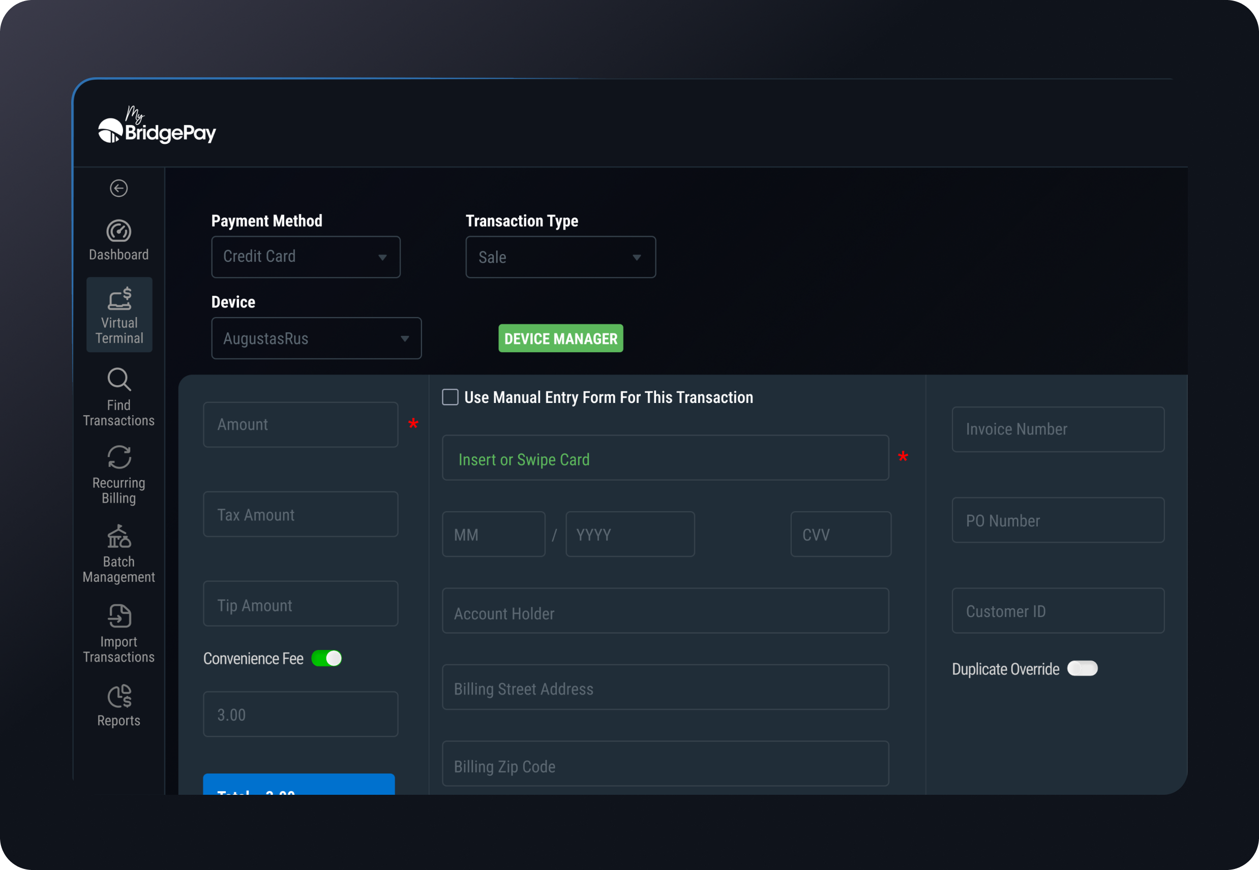 Standalone Payment Tool